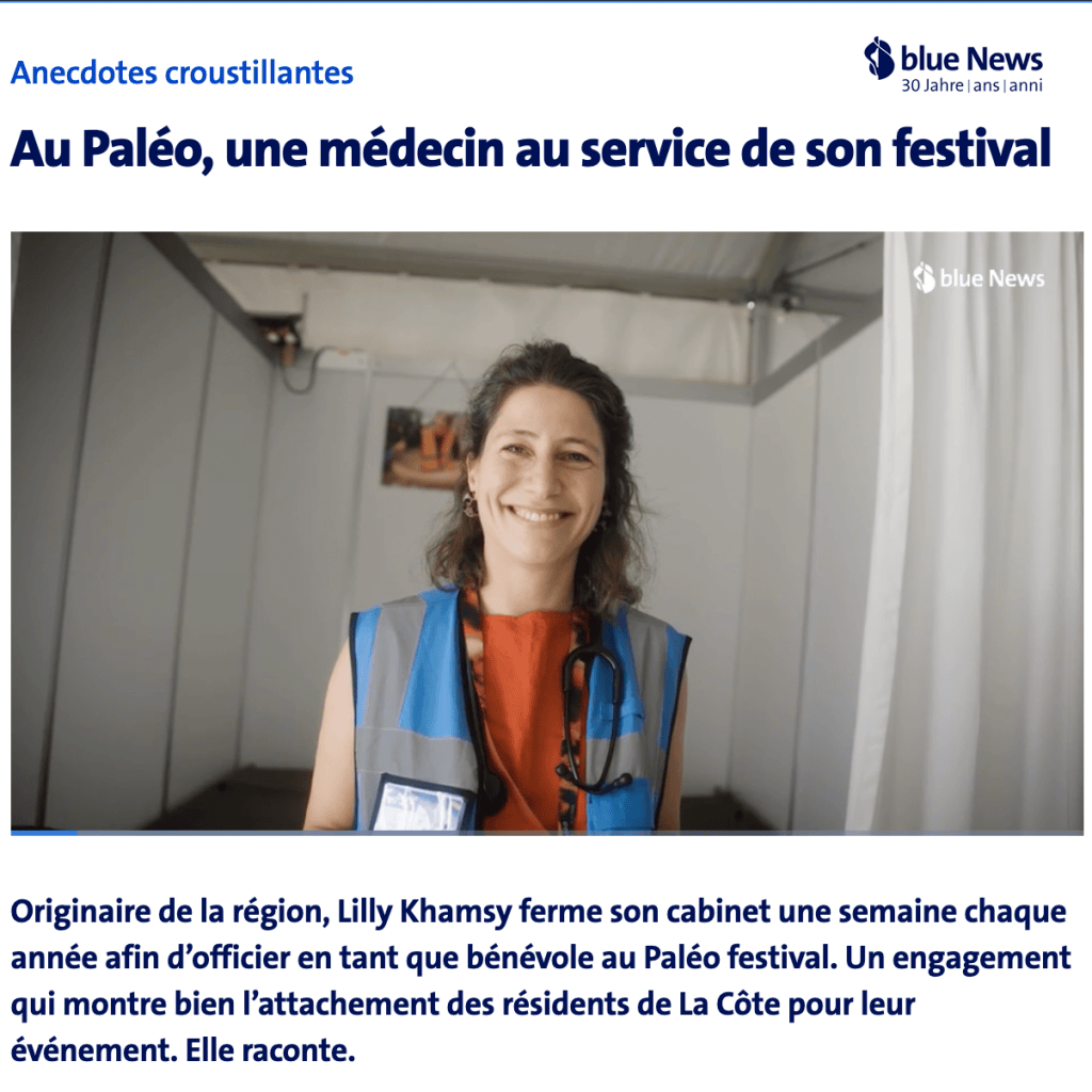 Au Paléo, une médecin au service de son&nbsp;festival